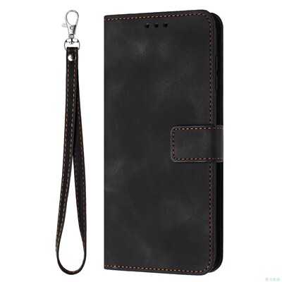 肤感黑适用GalaxyA07/A17/A37/A57 5G三星翻盖手机壳A16/A26/A36/A56/A15/A25/A35/A55皮套防摔电话壳