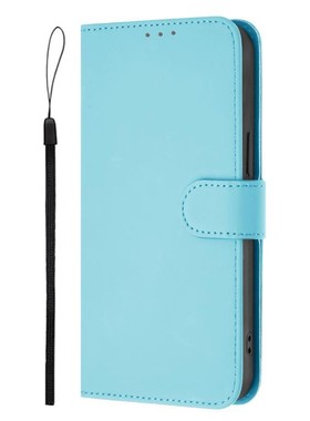 天蓝色适用GalaxyS25/S24/S23/S22/S21 Ultra/Plus+/FE 5G三星翻盖手机壳S20/S10 4G皮套防摔保护套电话壳