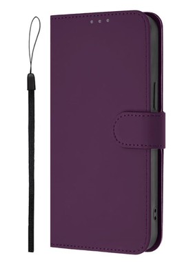 深紫色适用GalaxyS25/S24/S23/S22/S21 Ultra/Plus+/FE 5G三星翻盖手机壳S20/S10 4G皮套防摔保护套电话壳