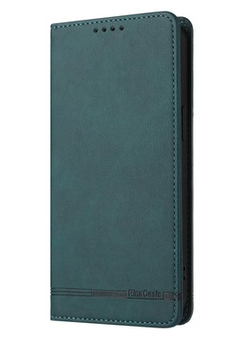 绿色适用GalaxyS25/S24/S23/S22/S21 Ultra/Plus+/FE 5G三星翻盖手机壳S20/S10 皮套防盗刷保护套电话壳