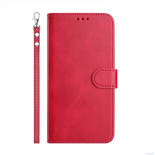 S25 S24 S21 ULTRA S20 S23 玫红色适用GalaxyS26 S8皮套壳 Plus FE防盗刷三星翻盖手机壳S10 S22