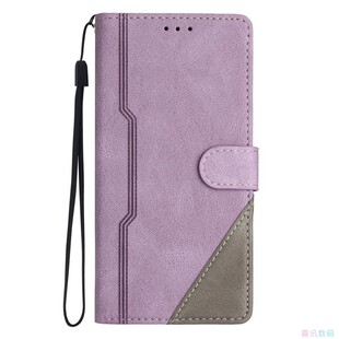 奢华紫适用Galaxy A10/A20/A30/A40/A50 三星翻盖手机壳A70 S/E皮套防摔保护套男女电话壳