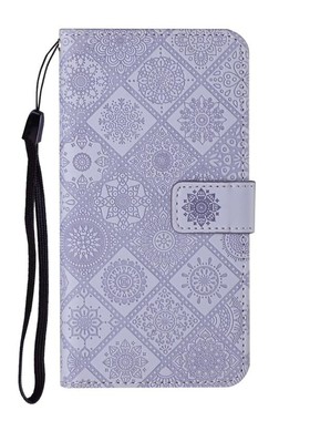 民族风紫适用GalaxyA05/A15/A25/A35/A55 5G三星翻盖手机壳A04/A14/A24/A54/A53/A33 4G皮套防摔保护套电话壳