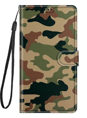 军迷彩适用GalaxyA04/A14/A24/A34/A54 5G三星翻盖手机壳4G S23皮套防摔保护套电话壳