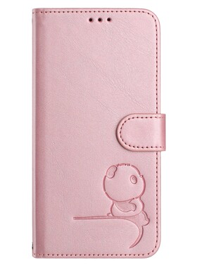 小熊粉适用GalaxyA16/A26/A36/A56 5G三星翻盖手机壳A15/A25/A35/A55/A14/A34/A54皮套防摔保护套电话壳