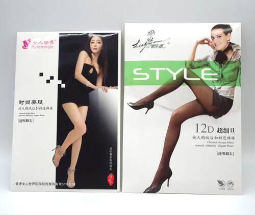 纯色超细旦风透明脚尖加档连裤袜
