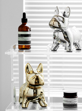 北欧ins陶瓷斗牛犬存钱储蓄罐