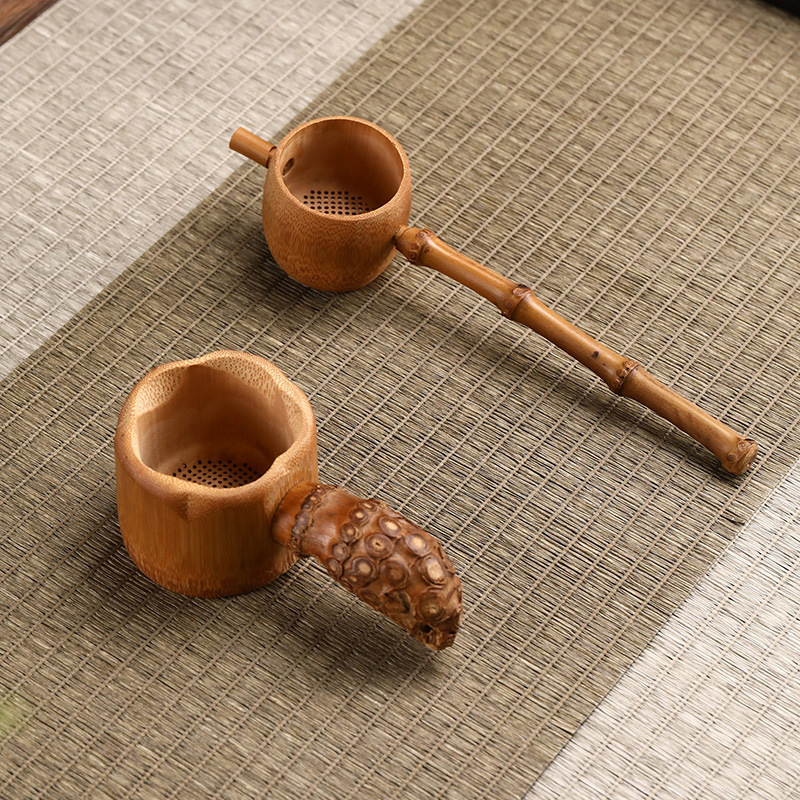 复古创意竹制茶叶过滤器