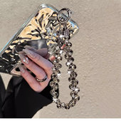 奢华高级感水晶珠子手链条挂绳带夹片手机壳钥匙扣挂件包包网红潮