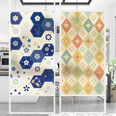 遮光防透阳台卧室静电玻璃贴膜