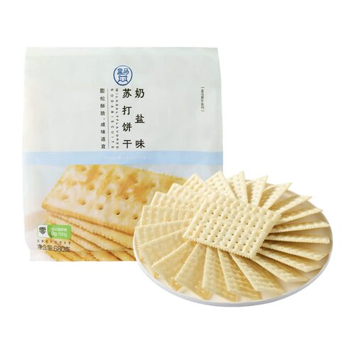 盒马奶盐味苏打饼干680g咸味饼干