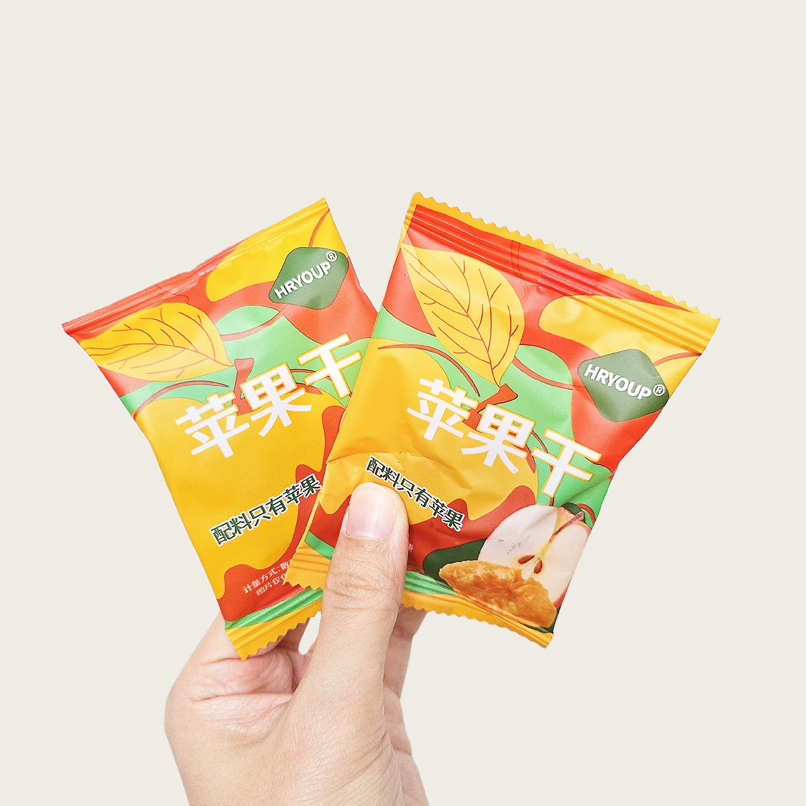 山姆代购HRYOUP苹果干红富士无添加剂独立小包装水果干蜜饯零食