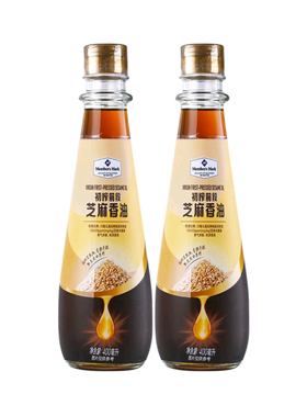 山姆MM初榨前段芝麻香油400ml2压榨一级芝麻油可蘸料调馅凉拌煲汤