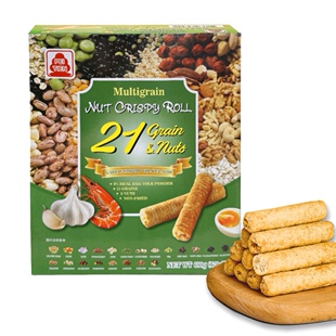 山姆超市代购北田综合谷物坚果香脆卷680g蒜香虾蛋黄味零食下午茶