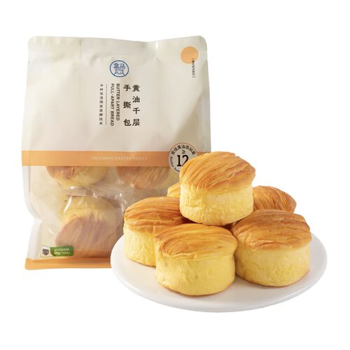 盒马黄油千层手撕包360g