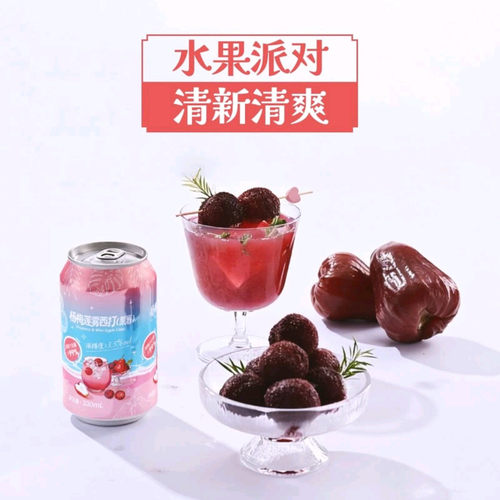 无囿杨梅莲雾西打果酒330ml
