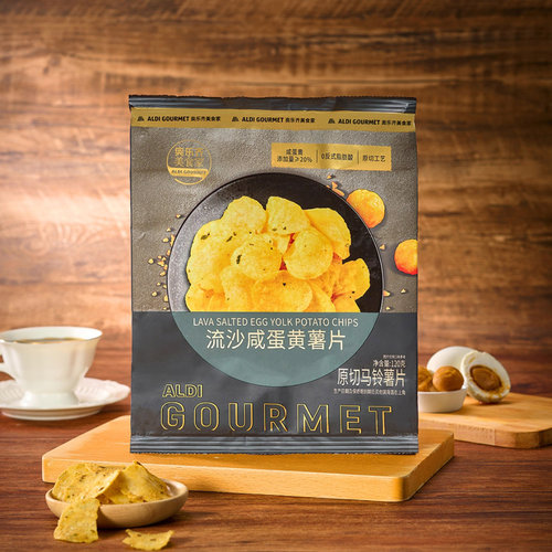 奥乐齐流沙咸蛋黄薯片120g