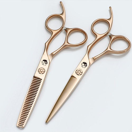 钢夫银刃美发剪刀玫瑰金专