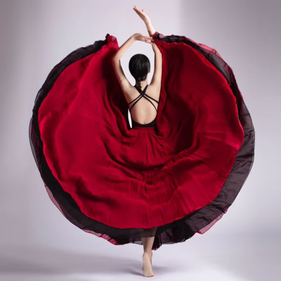 松紧民族两面中国古典舞蹈练功服