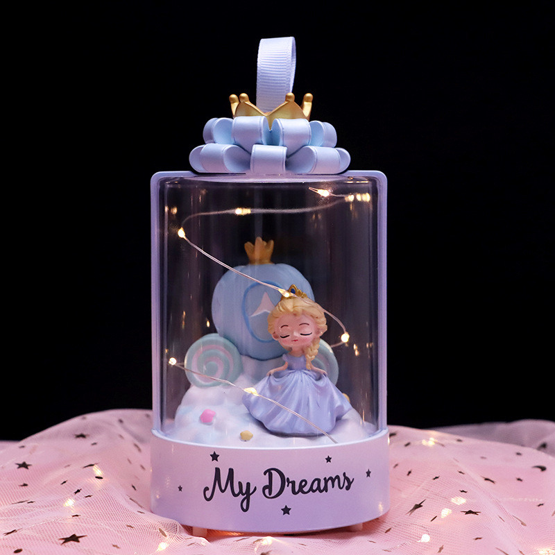 白雪公主夜灯音乐盒儿童礼品摆件