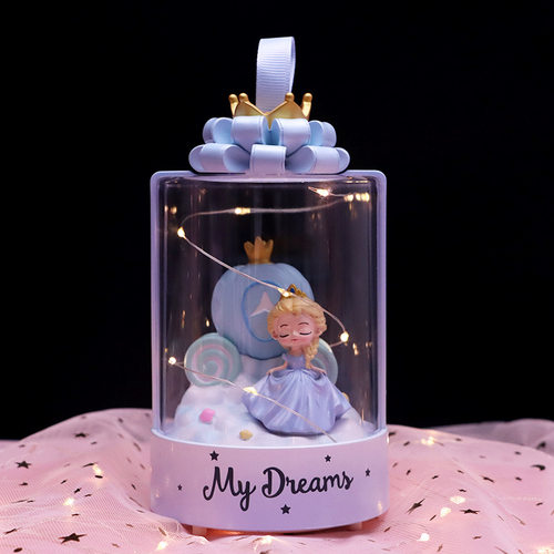 白雪公主夜灯音乐盒儿童礼品摆件