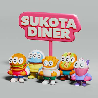 出口日本正版快餐造型公仔