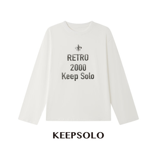 KeepSolo复古棉麻长袖T恤26SS