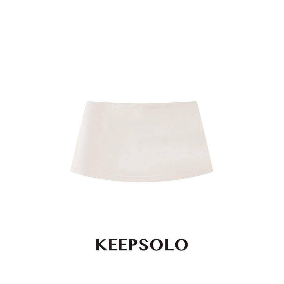 KeepSolo雾面醋酸缎感mini裙裤