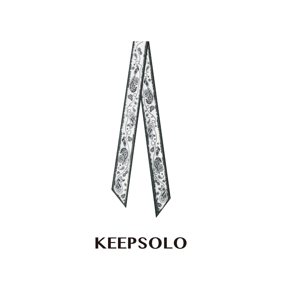 KeepSolo桑蚕丝腰果花丝巾