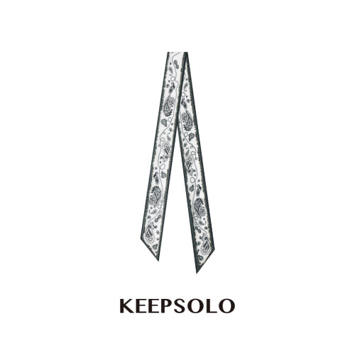 KeepSolo桑蚕丝腰果花丝巾