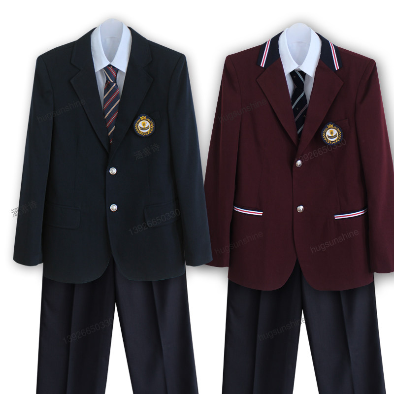 学院风DK男装校服套装  高中大学秋冬西装套装帅学生制服班服日系