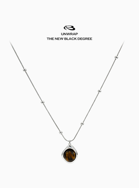 Blackdegree Store｜Tiger's Eye天然虎眼石钛钢项链蛇骨链锁骨链