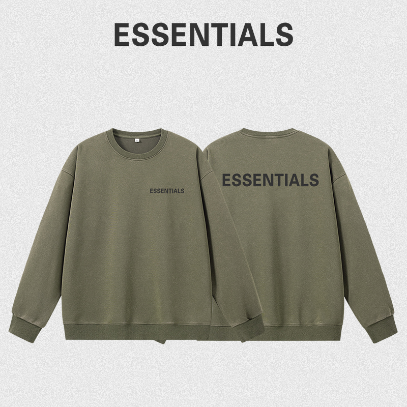 ESSENTIALS水洗美式街潮卫衣男女