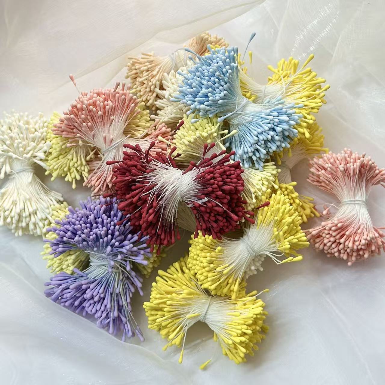 DIY饰品配件缠花花芯扭扭棒花芯材料石膏发簪花束花蕊花芯仿真