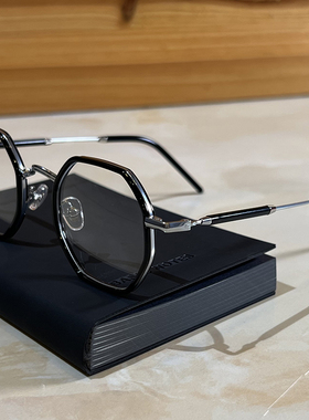 韩国超轻多边形眼镜框男板材复古痞帅圆脸有度数近视眼镜专业配镜