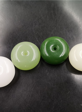 四海玉器26毫米外蒙料仿白玉碧玉