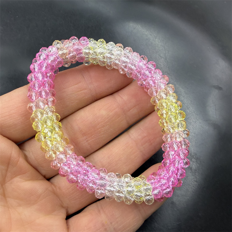 四海玉器 彩色仿玉石小珠子手链 手串