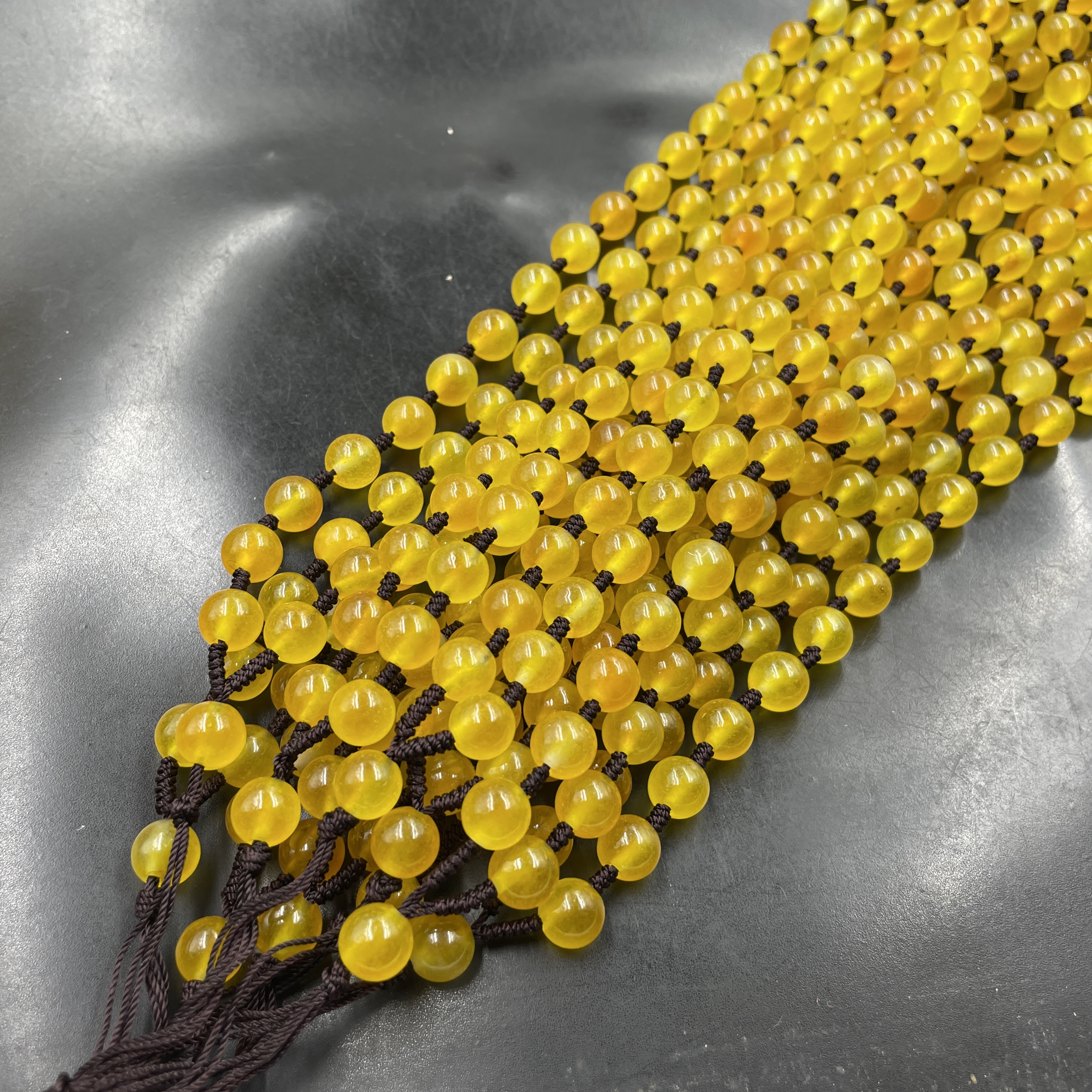 黄龙玉链子编织挂绳毛衣链