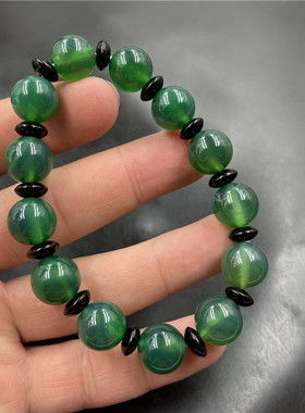 毫米玛瑙手串绿玉髓
