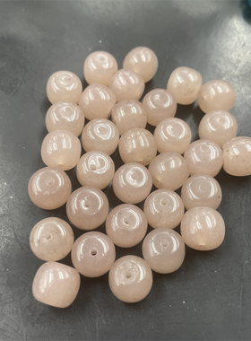 四海玉器 DIY饰品配件紫色金丝玉老形珠算盘珠散批 筒珠散批
