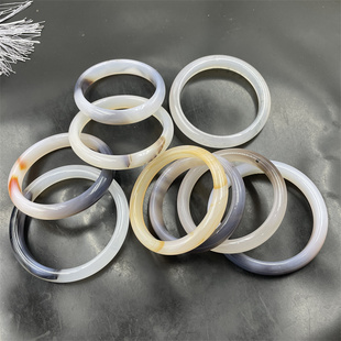 精美玉髓手镯 四海玉器 女款 海洋水草玛瑙手镯 玉镯子 天然正品