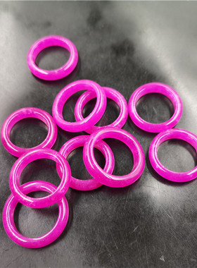 玉器粉紫色舒俱来戒指小号