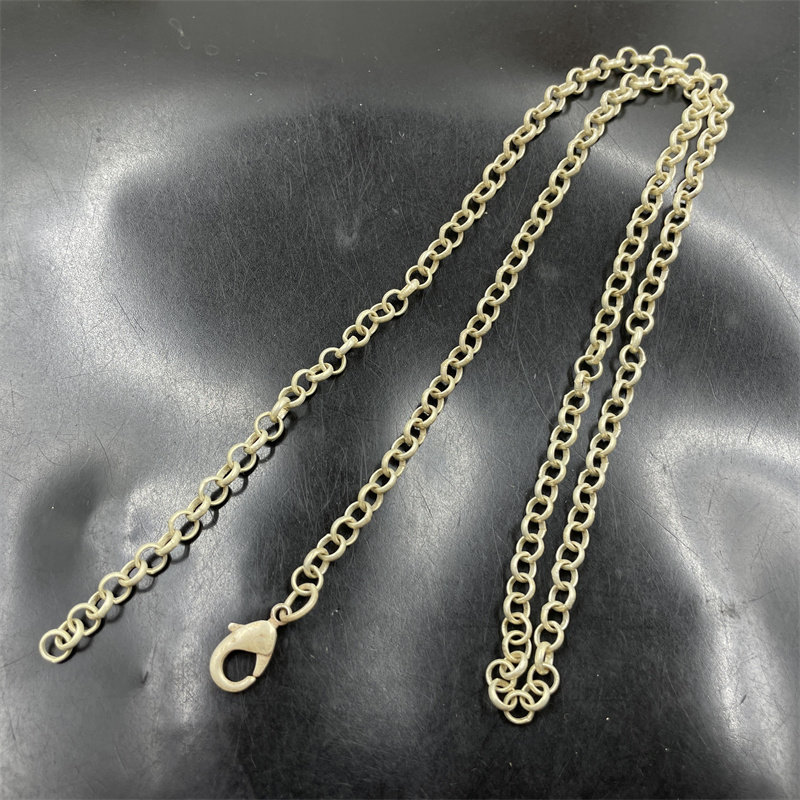 四海玉器 藏式复古做旧藏银链子 男女款银项链 毛衣链项链 特价