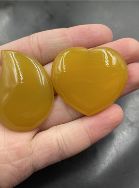 玉器天然黄玛瑙吊坠随形