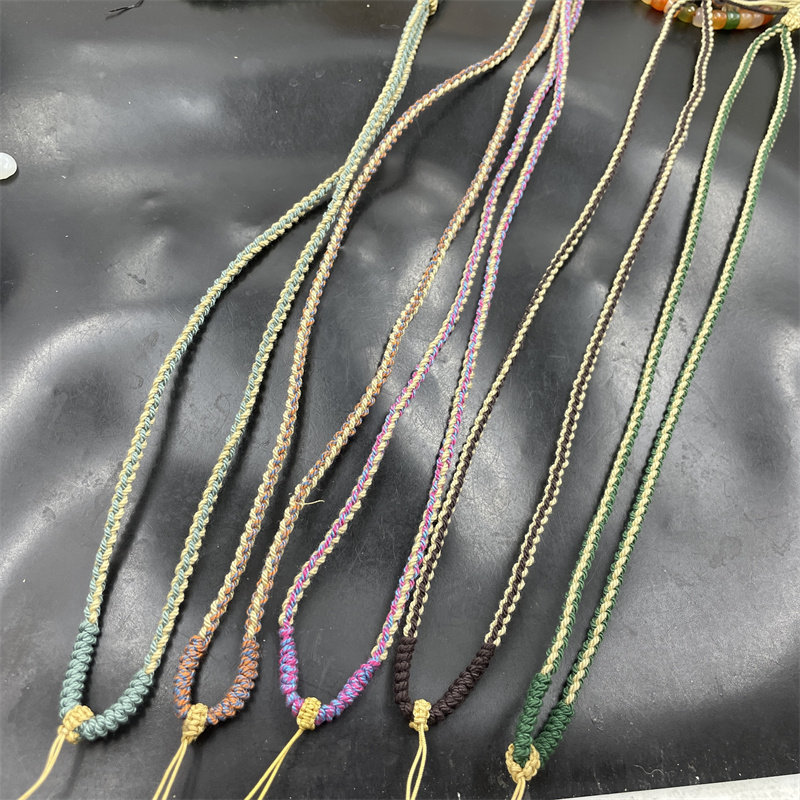 可伸缩项链绳彩色棉绳
