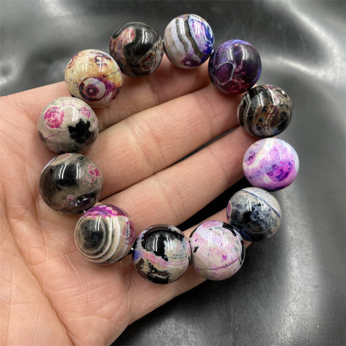 18毫米老玛瑙手链复古