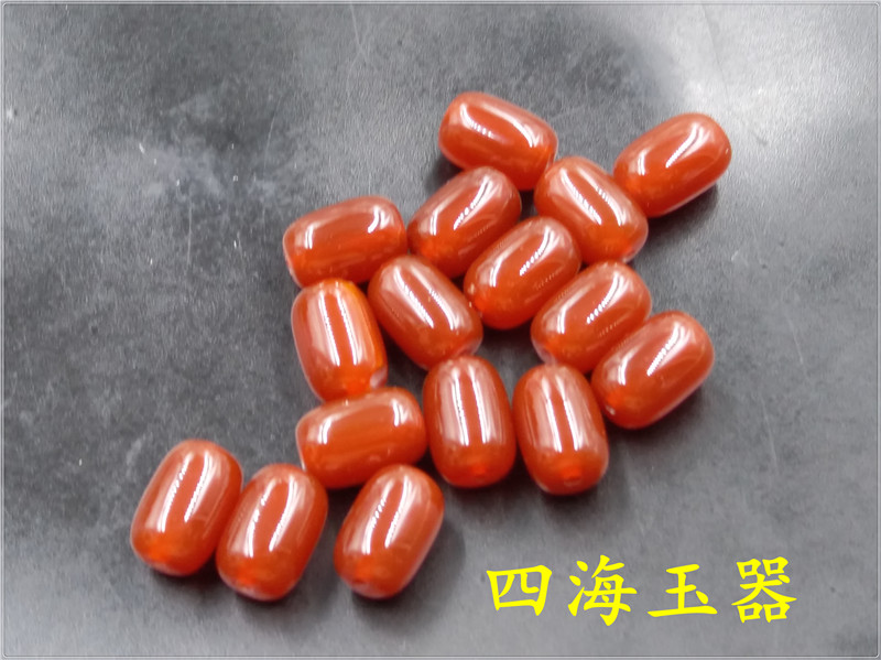 diy玉器天然红玛瑙散珠