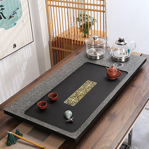 乌金石茶盘带电磁炉茶台