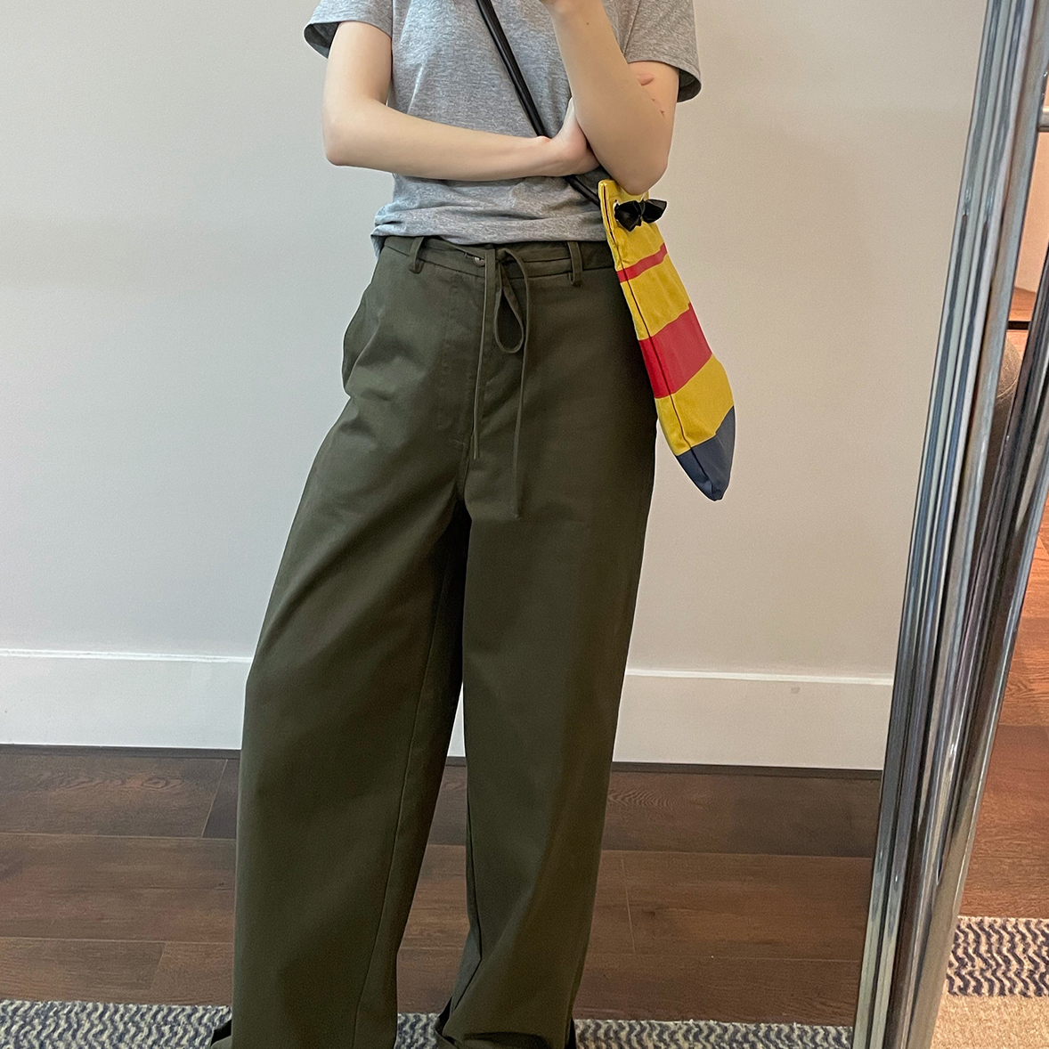 日系复古宽松直筒工装裤休闲裤