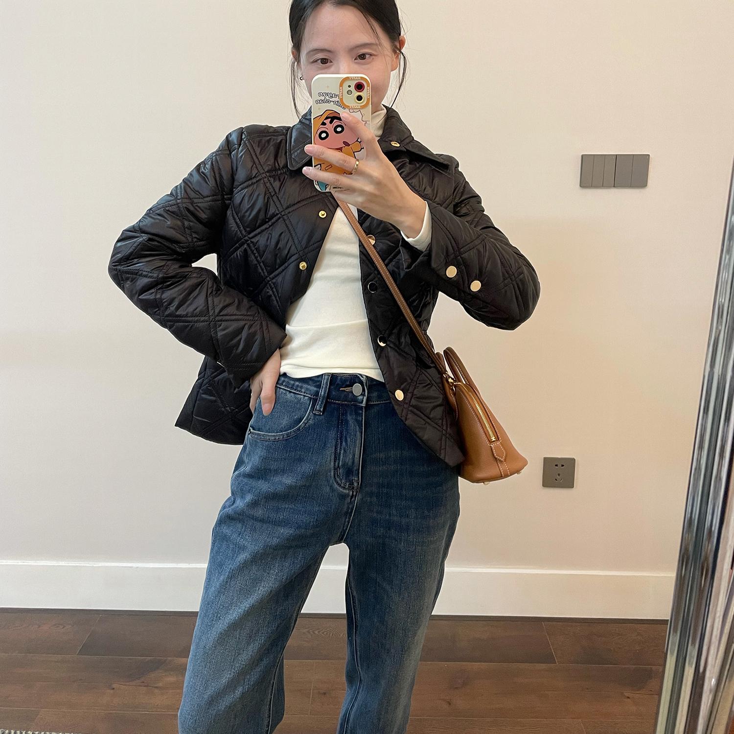 气质棉衣外套修身夹棉